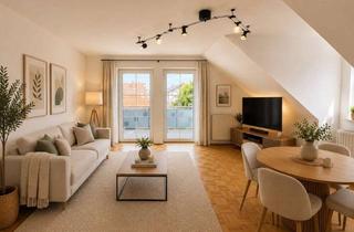 Wohnung kaufen in 36100 Petersberg, 3-Zi.-DG-Wohnung mit ca. 70 m² in begehrter Lage Petersbergs – Balkon, EBK & Stellplatz!