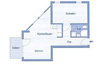 Wohnung mieten in Im Schwurm 36, 74523 Schwäbisch Hall, Moderne 2-Zimmer-Wohnung mit Balkon, TG-Stellplatz & Kochnische