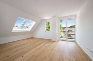 Wohnung kaufen in 80995 München, NEUBAU-DG-Wohnung über zwei Etagen mit sonniger Dachterrasse + Balkon