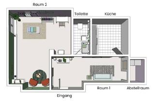 Büro zu mieten in Neue Straße 12, 21244 Buchholz, Zentral gelegenes Büro mit zwei Räumen in perfekter Lage von Buchholz zu vermieten