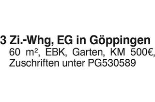 Wohnung mieten in 73035 Göppingen, 3 Zi.-Whg EG in Göppingen