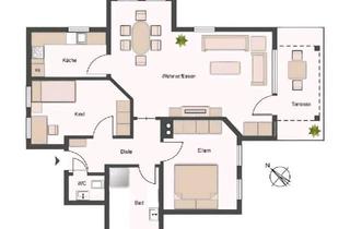 Wohnung kaufen in 74589 Satteldorf, Satteldorf - Helle 3-Zimmer-Eigentumswohnung in zentraler Lage - ohne Makler