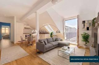 Wohnung kaufen in Trützschlerstraße 11, 12487 Johannisthal, Stilvolle 3-Zimmer-Dachgeschosswohnung mit Terrasse in Top-Zustand, Johannisthal!