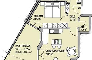Wohnung mieten in Ceglédring 26, 84453 Mühldorf, Helle 2 - Zimmer - Wohnung mit Dachterrasse im Cegléd-Park in Mühldorf am Inn