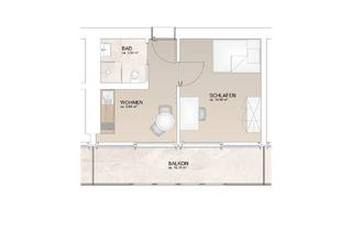 Wohnung mieten in 94526 Metten, Modernes Komfort-Apartment mit großem Balkon – ca. 34 m²
