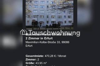 Tauschwohnungen in 99086 Johannesplatz, Tauschwohnung: Erfurt, Johannesplatz: 2-Zimmer-Wohnung, 42 m²