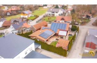 Haus kaufen in 84092 Bayerbach, Sofort frei: Geschmackvolles A+-Holzmassivhaus mit 250 m², inkl. Einliegerbungalow & PV mit Speicher