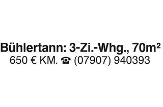 Wohnung mieten in 74424 Bühlertann, Bühlertann: 3-Zi.-Whg.