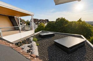 Wohnung kaufen in 73230 Kirchheim, Über den Dächern von Kirchheim: außergewöhnliche 5,5-Zimmer-Maisonettewohnung + große Dachterrasse
