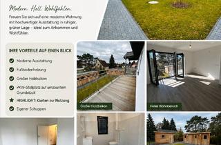 Wohnung mieten in Schöneicher Straße 79, 15566 Schöneiche, Moderne 2-Zimmer-Wohnung (47 m²) mit großem Holzbalkon, Gartenmitnutzung & Stellplatz