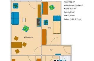 Wohnung mieten in 02625 Bautzen, gemütliche 3-Zimmer-Wohnung in ruhigem Mehfamilienhaus