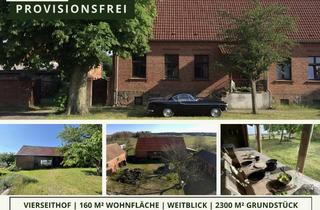 Haus kaufen in 16831 Rheinsberg, Charmanter Vierseithof mit Weitblick über Felder u. Wiesen(nähe Rheinsberg)+Kaufoption 21.000qm Feld