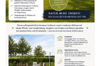 Einfamilienhaus kaufen in 48268 Greven, Greven - Naturparadies in Alleinlage, EFH mit Hunde- u. Pferdehaltung