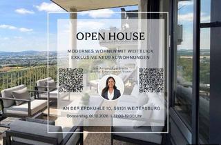 Wohnung kaufen in 56191 Weitersburg, Modernes Wohnen mit Weitblick - Exklusive, barrierefreie Neubauwohnung