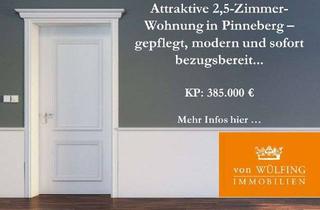 Wohnung kaufen in 25421 Pinneberg, Attraktive 2,5-Zimmer-Wohnung in Pinneberg – gepflegt, modern und sofort bezugsbereit...