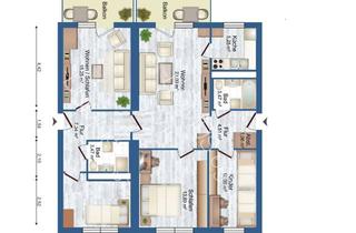 Wohnung mieten in Grüntalstr. 3-8, 04626 Schmölln, Schmölln„111 m² Familienwohnung | 5 Zimmer | 2 Balkone | Gäste-WC | 2 Eingänge“