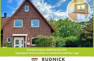 Haus kaufen in 31582 Nienburg, RUDNICK bietet LEBENSQUALITÄT: Gepflegtes Reihenendhaus in familienfreundlicher Lage