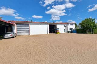 Gewerbeimmobilie kaufen in 92256 Hahnbach, Wohnen und Arbeiten - Gewerbehalle mit Wohnhaus im ruhigen Gewerbegebiet