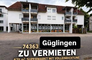 Gewerbeimmobilie mieten in 74363 Güglingen, Supermarkt im Zentrum von Güglingen