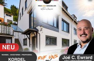Haus kaufen in 54306 Kordel, Ideal für Luxemburg-Pendler | 2 Eingänge | Überdachte Terrasse | 2 Garagen | Auch als Mehrgenerationenhaus | 137,45 m² Wfl. | Kordel
