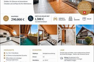 Wohnung kaufen in 79771 Klettgau, Klettgau - Exklusive 4,5-Zimmer-Dachgeschosswohnung mit Galerie,