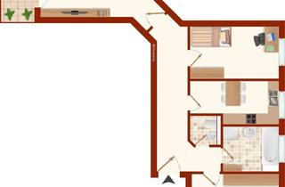 Wohnung kaufen in 72116 Mössingen, 3 Zi.-ETW OG, sofort frei, in Mössingen