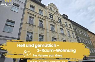Wohnung kaufen in 07545 Gera, Gemütlich und hell - 3 Raum Wohnung mit Balkon im Herzen von Gera zu verkaufen