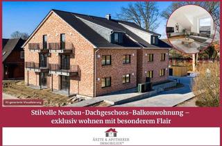 Wohnung kaufen in 23816 Groß Niendorf, Stilvolle Neubau-Dachgeschoss-Balkonwohnung – exklusiv wohnen mit besonderem Flair