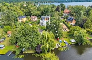 Wohnung kaufen in Triglawstraße 32, 12589 Rahnsdorf, Direkt am Wasser - Architektonische Maisonette mit Galerie, Kamin, Wasserzugang in Neu-Venedig