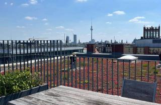 Penthouse mieten in Chausseestraße 108, 10115 Mitte, Möblierte 3 Zimmer Penthousewohnung mit Dachterrasse & TG