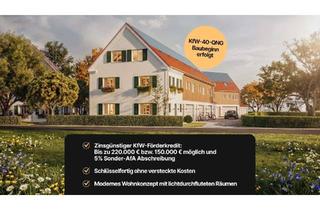 Haus kaufen in 86856 Hiltenfingen, Eckhaus Schwabenhöfe Haus1/8 Reihenhäuser in Landhausoptik KfW-40-QNG Energieeffizienz-Standard
