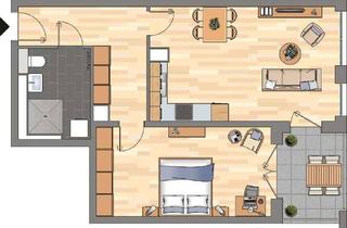 Wohnung mieten in Bert-Brecht-Straße 37, 45128 Südviertel, 2-Zimmer-Wohnung in Essen Südviertel