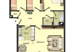Wohnung mieten in Lortzingstraße 3b, 32427 Minden, Helle 4-Zimmer-Etagenwohnung in Minden mit abwechslungsreichem Wohnkomfort