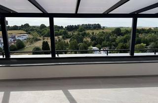 Wohnung mieten in Grünwaldweg, 63654 Büdingen, Exklusive 3-Zimmer-Wohnung mit 30 m² Panorama-Dachterrasse und Nolte-Küche