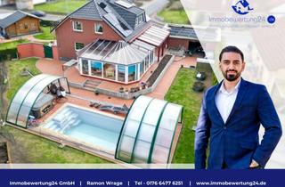 Einfamilienhaus kaufen in 38368 Mariental, Hochwertiges Einfamilienhaus mit Poolhaus, Sauna und Doppelgarage in Mariental