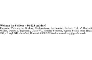 Wohnung mieten in 94428 Eichendorf, Wohnen im Schloss