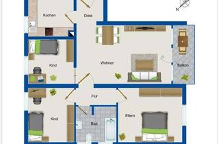 Wohnung kaufen in 91154 Roth, Renovierte 4-Zimmer-Wohnung in Roth - perfekt für die Familie --PROVISONSFREI--