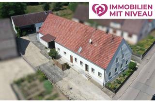 Einfamilienhaus kaufen in 89429 Bachhagel, Einfamilienhaus mit großen Nebengebäuden in Burghagel!
