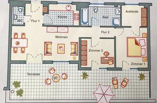 Penthouse mieten in Robert-Schuman-Straße, 65197 Wiesbaden, 3,5 Zimmer Penthousewohnung mit toller Terrasse