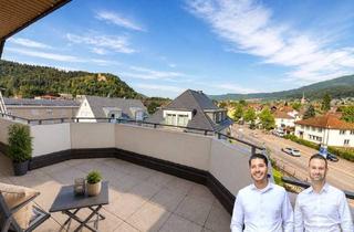 Wohnung kaufen in 79183 Waldkirch, Wohnen mit Burgblick – Exklusive Dachgeschosswohnung mit TG-Stellplatz