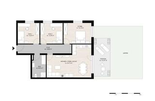Wohnung mieten in Mozartstraße, 89168 Niederstotzingen, Moderne 4-Zimmer-Erdgeschosswohnung mit eigenem Garten & überdachter Terrasse in Niederstotzingen