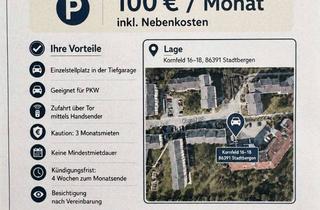 Garagen mieten in Kornfeld 16-18, 86391 Stadtbergen, Sicherer Stellplatz in der Tiefgarage in Stadtbergen