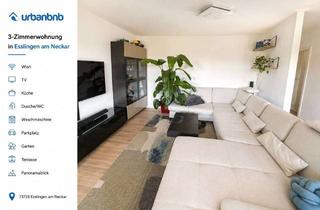 Immobilie mieten in Mülbergerstr., 73728 Esslingen, Möblierte Wohnung Esslingen - Wohnen auf Zeit mit Panoramablick