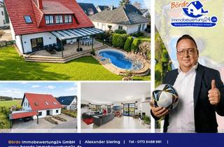Haus kaufen in 39291 Lostau, Wo Natur auf Luxus trifft - Traumhaus, Pool & Weitblick in Bestlage von Lostau