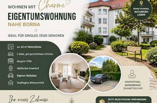Wohnung kaufen in 04552 Borna, Einziehen und Wohlfühlen- 2 Raumwohnung im 1. Obergeschoss mit Stellplatz