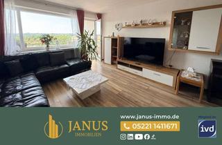 Wohnung kaufen in 32120 Hiddenhausen, Modernisierte 3-Zimmer-Wohnung mit Loggia, Aufzug und Fernblick in Hiddenhausen