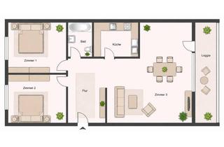 Wohnung mieten in Mehrower Allee 13, 12687 Marzahn, Stilvoll modernisiert – Attraktive 3-Zimmer-Wohnung mit Balkon & moderner Einbauküche!