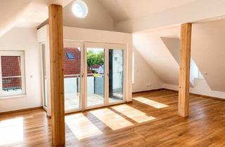 Wohnung mieten in 85411 Hohenkammer, Exklusive Dachgeschosswohnung mit beeindruckender Raumhöhe, offenem Dachstuhl und zwei Balkonen