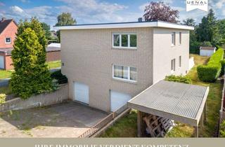 Haus kaufen in 26419 Schortens, Schortens: Zweifamilienhaus mit zwei Garagen, Erdgeschoss vermietet, Obergeschoss im Ausbau!