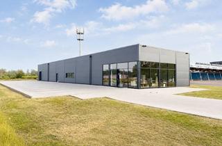 Gewerbeimmobilie kaufen in An Den Franzosenäckern 15, 92224 Amberg, Gewerbeimmobilie mit Showroom-Feeling – neuwertig, große Glasfront, Lagerfläche